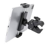 FPN Tablet Holder Clamp Mount, iPad Holder for Treadmill, Spin Bike, Stroller, Indoor Cycling, Stationary Bicycle, Compatible with iPad Pro 12.9 Mini, Galaxy Tabs, Kindle, iPhone(4.7-13”)