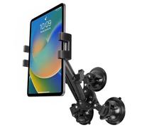 FPN Tablet Holder with Strong Triple Suction Cups, Heavy-Duty Triple Suction Cup Mount for Aircraft Boat Truck Windshield, Fits iPad Pro 12.9/11/Mini/5-13 Tablets & Phones