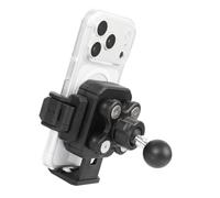 FPN Universal Phone Holder Base for RAM Mounts B Size Double Socket Arm, 1" (25mm) Ball Mount with Vibration Dampener [Camera Friendly] [1s Lock & Release], Fits 4.7-7.2" Smartphones