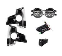 FPQOVV Assembly Fog Lamp Compatible With Toyota For Hilux For Revo For Rocco 2017 2018 2019 Front Bumper Driving Fog Lamp Assembly Left Right DRL Running Light