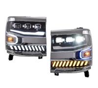 FPQOVV Car Headlights Compatible With Chevrolet For Silverado 1500 2016 2017 2018 Replacement 2PCS Front Headlamp Car Headlights Assembly Accessories