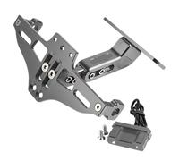 FPQOVV Motorcycle Licence Plate Compatible With APRILIA For RSV1000R Motorcycle License Number Plate Holder Replacement And Upgrade Parts(Silver)