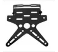 FPQOVV Motorcycle Licence Plate Universal 1Pcs Alloy Motorcycle License Plate Holder Mount Bracket Aluminum Adjusted Registration Number Plate Cover(Black)