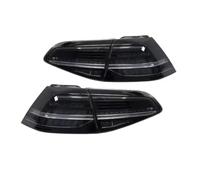 FPQOVV Side Outer Tail Light Compatible With VW For Golf 7 MK7 Golf7.5 For TDI TSI 2013-2018 Red Smoke With Sequential Turn Signal Rear Lamp Full Taillights(Smoke)