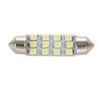 Fpreeza 42mm 12 SMD 3528 LED White Car Interior c5w Dome Festoon Bulb Light Lamp DC 12V