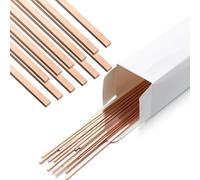 Fpreeza Flat Welding Rods 20 Pieces Solder Phos Copper Brazing Alloy Industrial Grade for Air Conditioner Refrigerator Cold Storage HVAC Applications Stick