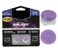 FPS Fr alaxy Purple， Thumbsticks for PS4 and PS5 Controllers，1 High-Rise and 1 Mid-Rise ， Pair for Enhanced Gaming Precision, Comfort, Non-Slip Grip, and Versatile Compatibility