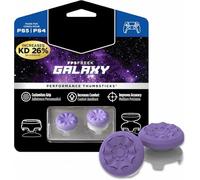 FPS Freek Galaxy White for Playstation 4 (PS4) and Playstation 5 (PS5) | Performance Thumbsticks | 1 High-Rise, 1 Mid-Rise | (PURPLE)