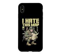 FPS Gamer Funny I Hate This Map Military Video Game Player Case for iPhone XS Max