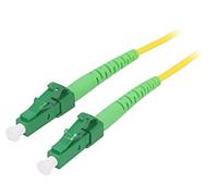 FPSLC01 Fibre Optic Patch Cable OS2 LC/APC Both Sides 1m LSZH Yellow LOGILINK