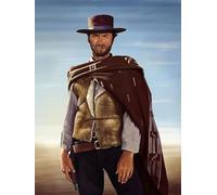 FPTZL 5D DIY Diamond Painting Clint Eastwood Movie Pictures Embroidery Art MosaicRound Drill Home Decor 50x50CM