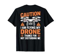 FPV Drone Pilot Quadcopter Flying Drone (On Back) T-Shirt