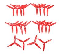 FPV Drone Propeller 7040 3 Wing | 10 Pairs Sturdy Polycarbonate | Replacement for 7inch / 8inch Racing Drones | Lightweight Tri - Wing for Enhanced Stability & Control (Red)