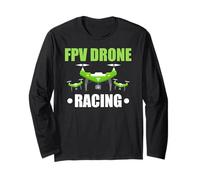 FPV Drone Racing Speed League Tech Squad Long Sleeve T-Shirt
