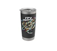 FPV Freestyle Soul Quad Pilot Drone Vintage Art Gift Stainless Steel Insulated Tumbler