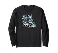 FPV Life Racing Drone Pilot First Person View Quadcopter Long Sleeve T-Shirt