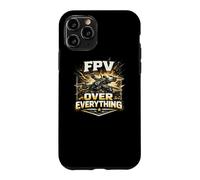 FPV Over Everything Drone Quad Pilot Gold Vintage Gift Case for iPhone 11 Pro