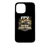 FPV Over Everything Drone Quad Pilot Gold Vintage Gift Case for iPhone 13 Pro Max