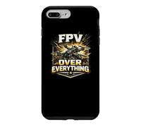 FPV Over Everything Drone Quad Pilot Gold Vintage Gift Case for iPhone 7 Plus/8 Plus