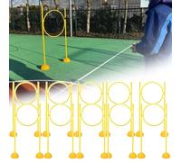 FPV Racing Training Set with Detachable Hoops and Poles, Drone Obstacle Course Gates for Spherical Flying Drone Practice