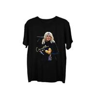 FPVAWKBL Memories Christine McVie 1943-2022 Signature Cotton Black T-Shirt