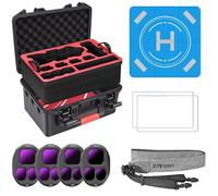 FPVtosky 5-in-1 Essential Accessories Bundle for DJI Mavic 4 Pro | Hard Carrying Case with Large Customizable Layer, ND Filter Set, Landing Pad, Lanyard & Screen Protectors for RC 2/RC Pro 2