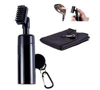 Fpxnb Golf Club Cleaner Brush with Water Spray Bottle, Strong Bristles Non-Leaking Stretchable Golf Brush with Microfiber Golf Towel (11.8 * 11.8 in), Golf Groove Cleaner Kit