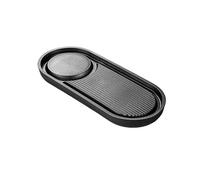 FQCXCKJ Tea Tray Melamine Tea Tray Small Home Desktop Simple, Chinese Drain Oval Outdoor Dry Table Sea Gongfu Tea Set (A)