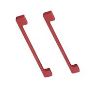 FQFLXY6589 2 Packs Cabinet Pulls Aluminium Alloy Cupboard Handles Colourful Children's Room Pull,Drawer Knobs Dresser Kitchen Profile Door Levers for Bathroom,Closet,Wardrobe (Red,Hole Pitch 320mm)