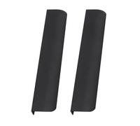 FQFLXY6589 2 Packs Concealed Kitchen Cupboard Handles,Cabinet Invisible Hidden Drawer Pulls,Aluminum Alloy Furniture Profile Door Knob for Wardrobe,Wine Cabinet,Bathroom,Space Saving (200mm,Black)