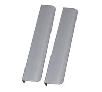 FQFLXY6589 2 Packs Concealed Kitchen Cupboard Handles,Cabinet Invisible Hidden Drawer Pulls,Aluminum Alloy Furniture Profile Door Knob for Wardrobe,Wine Cabinet,Bathroom,Space Saving (300mm,Grey)