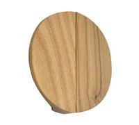 FQFLXY6589 2pcs Cabinet Pulls Solid Wood Handle Half Moon Drawer Handles Kitchen Knobs Half Round Cupboard knockers TV Stand Bedroom Knobber Dresser Wardrobe Levers (Ash)