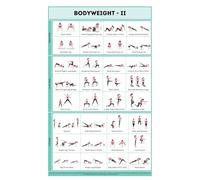 FQHIDMOMX Bodyweight Exercise Chart Poster - No Equipment Needed Home Gym Guide, Workout Routine for Beginners to Advanced(Unframed,16x24inch(40x60cm))