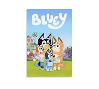 FQHTCUXPC Bluey Poster Canvas Oil Painting Canvas Art Poster Home Hanging Painting Bar Art Interior Wall Decoration PosterUnframe-style12x18inch(30x45cm)