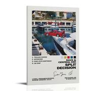 FQHTCUXPC Split Decision-Dave And Central Cee Poster Canvas Oil Painting Canvas Art Poster Home Hanging Painting Bar Art Interior Wall Decoration PosterFrame-style20x30inch(50x75cm)