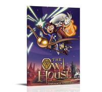 FQHTCUXPC The Owl House Poster Canvas Oil Painting Canvas Art Poster Home Hanging Painting Bar Art Interior Wall Decoration PosterFrame-style20x30inch(50x75cm)