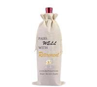 FQJJ Farewell Retirement Wine Bag Gift for Retiree, Colleague or Supervisor
