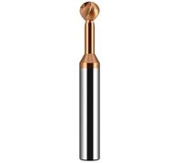 FQJYXWEWL 1PC HRC58 Ball T-Shaped Arch Milling Cutter R1-R6 Solid Carbide End Mill CNC Machining Tool(R1.5xD4x50Lx2F,For Steel)