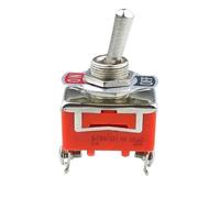 FQJYXWEWL 1pcs AC 250V 15A 2 Pin DPDT On/Off 2 Position Mini Toggle Switch E-TEN1021 Orange