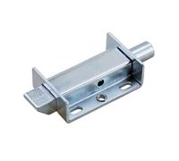 FQJYXWEWL 4-Inch Spring Press Push Pull Telescopic Latch Door Hinge Impact Type Lock 1Pcs(Zinc Blue reverse)