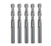 FQJYXWEWL 5pcs/lot Two Flutes Solid Carbide Ball Nose End Mills 4X22mm Coated CNC Bits Carbide Ball Nose End Mill