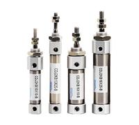 FQJYXWEWL CDJ2KB10/16-10X15X20X25X50X75X100X200Z-B Hexagonal Piston Rod Anti-Rotation Stainless Steel Small Mini Cylinder(Stroke 45mm,Bore 16mm)