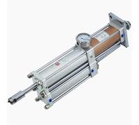 FQJYXWEWL MPT 1T to 10T Bore Size 63-100mm Pressure Double Action Standard Pneumatic Hydraulic Gas-Liquid Pressurized Booster Cylinder(Mpt80x100-20-5t)