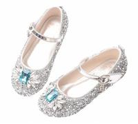 FQLGJMY Girls Mary Jane Dress Shoes Princess Ballerina Flat Glitter Rhinestone Pearl Bowknot Ankle Strap School Party Christmas Halloween Wedding Cosplay for Toddlers Kids