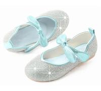 FQLGJMY Girls Mary Jane Dress Shoes Princess Ballerina Flat Glitter Rhinestone Pearl Bowknot Ankle Strap School Party Christmas Halloween Wedding Cosplay for Toddlers Kids