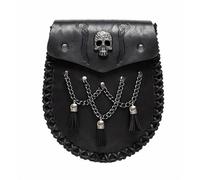 FQLGJMY Leather Waist Shoulder Messenger Bag Fanny Pack Owl Skull Medieval Retro Industrial Renaissance Steampunk Goth Cellphone Wallet Costume Ball Halloween Casual Travel Party