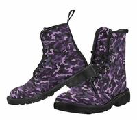 FQLGJMY Women Ankle Boots Leopard Gradient Print Butterfly Flower Starry Sky Color-blocked Combat Booties Platform Lightweight Leather with Jeans Dress Skirts Travel Party Halloween Christmas