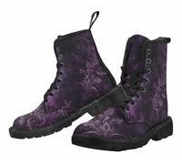 FQLGJMY Women Ankle Boots Leopard Gradient Print Butterfly Flower Starry Sky Color-blocked Combat Booties Platform Lightweight Leather with Jeans Dress Skirts Travel Party Halloween Christmas