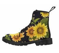 FQLGJMY Women Ankle Boots Leopard Gradient Print Butterfly Flower Starry Sky Color-blocked Combat Booties Platform Lightweight Leather with Jeans Dress Skirts Travel Party Halloween Christmas