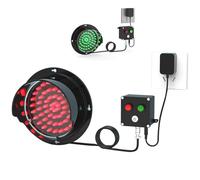 FQMYLTYN Red/Green Light Traffic Signal Light, LED Traffic Stop Light, Industrial Loading Dock Bay Light, IP67 Waterproof 2 in 1 Traffic Light, Button Control, AC110-240V(200mm/8in)